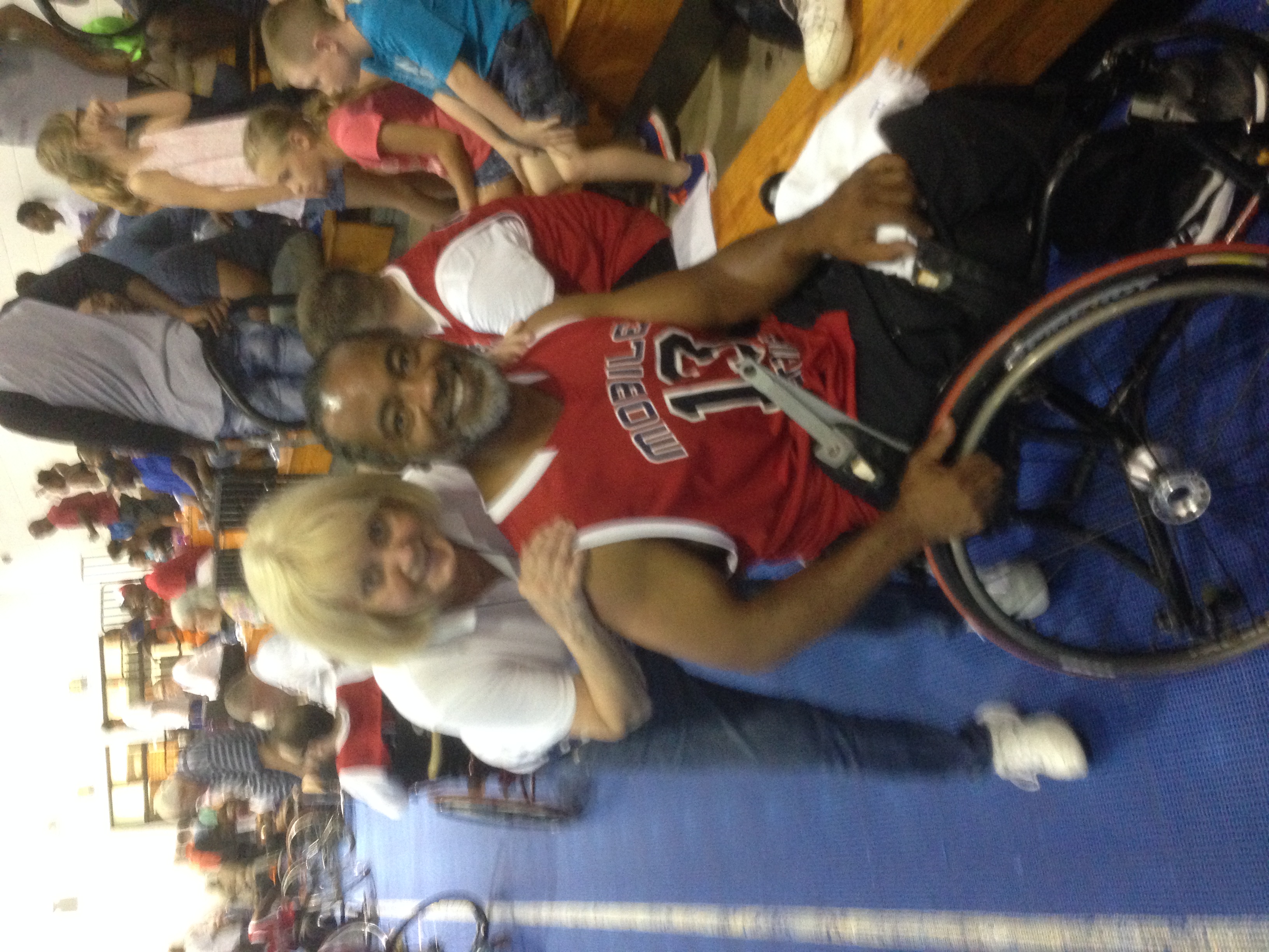 Pat Peterson of the Mobile Patriots wheelchair basketball team.